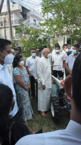 Donation of a tractor to Kottawa East farmers Society (2022-08-28)