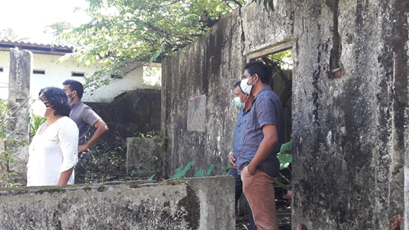 Inspection to develop a multi purpose building 2022-01-08 