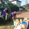 496 Kottawa South  Clean up the area around the Grama niladari officer's office and the society's grounds and conduct garbage collection