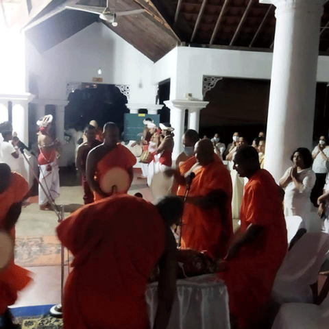 a Seth Pirith Sajjayana organized by the Maharagama Divisional Secretariat occasion of the 75th Independence Day celebration(2023-02-04)