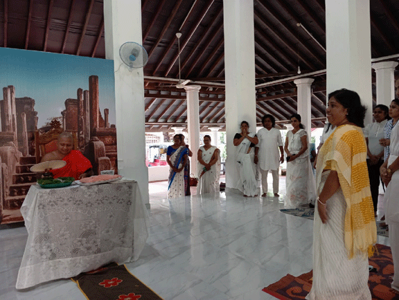 In conjunction with the National Independence Day “Atawisi Buddha Puja pinkama” at Maharagama Vipasyarama temple 2024-02-07