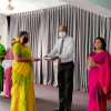 Awarding certificates for the participants in the preliminary voice test(2021-11-17)